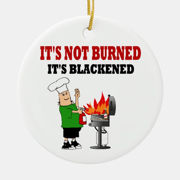 Funny  Grill Chef Christmas Ornaments