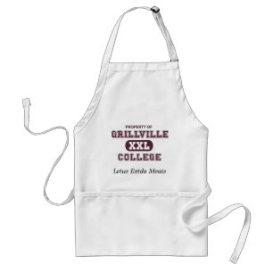 Funny Grill College Adult Apron