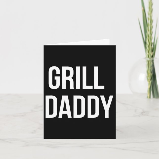 Funny Grill Daddy Bbq And Smoking For Father's Day Card (Front)