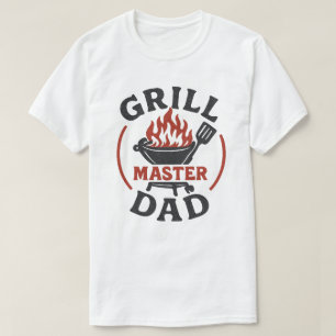 Funny Grill Master Dad BBQ T-Shirt