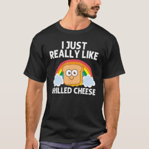 Funny Grilled Cheese Design Cheese Sandwich Lover T-Shirt