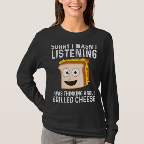 Funny Grilled Cheese Lover Designs Men Women Grill T_Shirt
