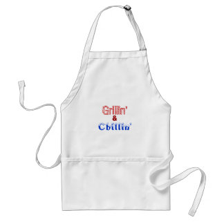 Funny Grillin' & Chillin' Adult Apron