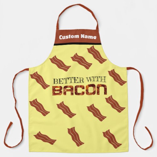  Funny Grilling Aprons Pork BBQ Better With Bacon Apron