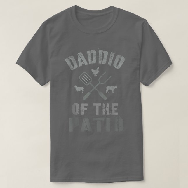 Funny Grilling Dad DADDIO OF THE PATIO BBQ Grill C T-Shirt (Design Front)