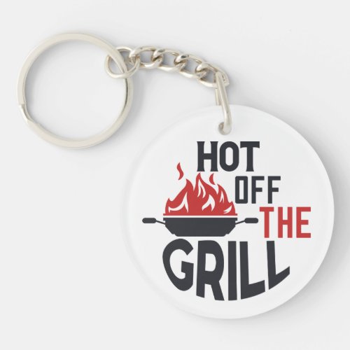 Funny Grilling old school legend gift  Keychain