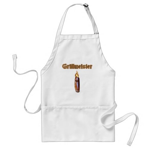 Funny Grillmeister  Burning Sausage BBQ Apron