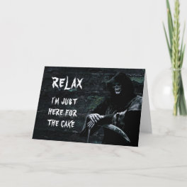 Funny Grim Reaper Birthday Card