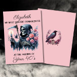 Funny Grim Reaper Death to My Youth 50th Birthday Card<br><div class="desc">Looking for the perfect morbid 50th birthday card for a woman who loves dark humor? This Grim Reaper 50th Birthday Card for Women is exactly what you're searching for! Featuring an eerily stunning watercolor illustration of the Grim Reaper—also known as Death or the Angel of Death—dressed in a traditional black...</div>