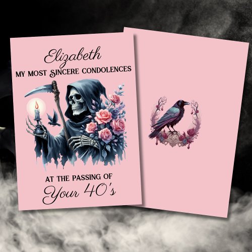 Funny Grim Reaper Death to My Youth 50th Birthday