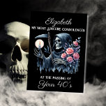 Funny Grim Reaper Death to My Youth 50th Birthday Card<br><div class="desc">Grim Reaper 50th Birthday Card for Women: Perfect for Dark Humor Lovers Looking for the perfect morbid 50th birthday card for a woman who loves dark humor? This Grim Reaper 50th Birthday Card is exactly what you're searching for! Featuring an eerily stunning watercolor illustration of the Grim Reaper—also known as...</div>