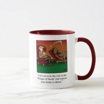 Funny Grim Reaper Humor Mug by Spectickles at Zazzle