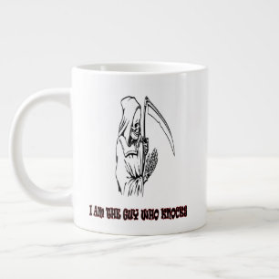 Funny Grim Reaper Quote Spooky Halloween Night Giant Coffee Mug