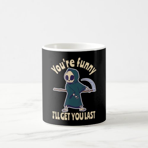 Funny Grim Reaper Skeleton Halloween Costume Coffee Mug