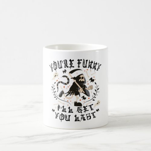 Funny Grim Reaper Skeleton Halloween Costume Coffee Mug