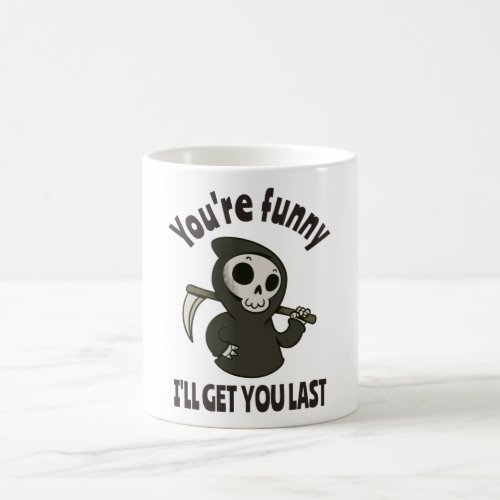 Funny Grim Reaper Skeleton Halloween Costume Coffee Mug