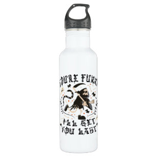 Funny Grim Reaper Skeleton Halloween Costume Stainless Steel Water Bottle