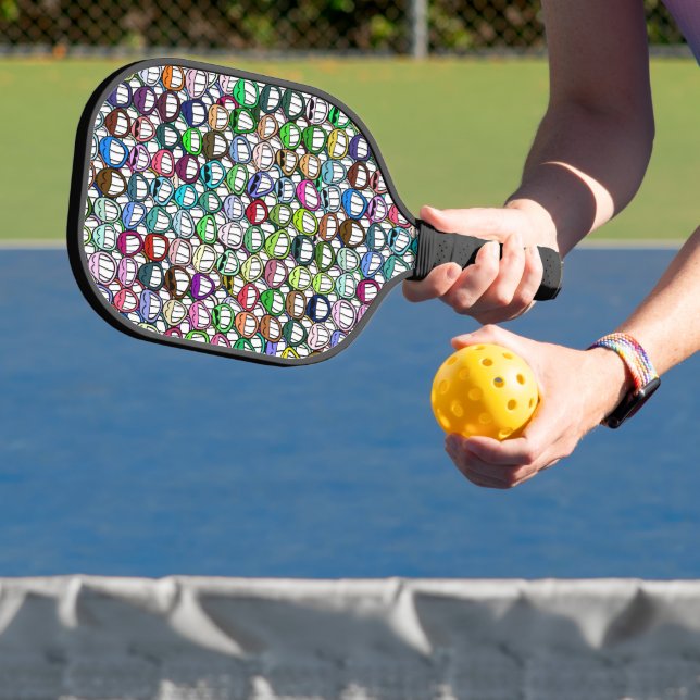 Funny Grin Humorous Joke Pickleball Paddle (Insitu)