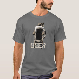 Funny Grizzly Bear & Beer T-Shirt