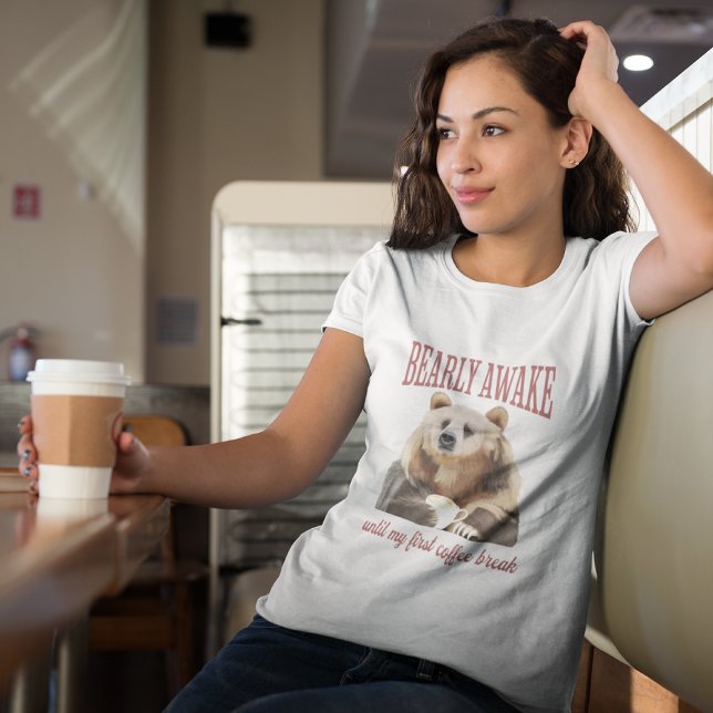 Funny Grizzly Bear Coffee Lovers Pun T-Shirt (Creator Uploaded)
