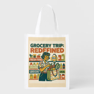 Funny Grocery Shopping Bag