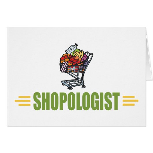 Funny Grocery Shopping Cards (Front Horizontal)