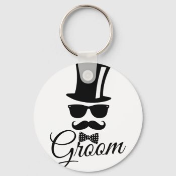 Funny Groom Keychain by parisjetaimee at Zazzle