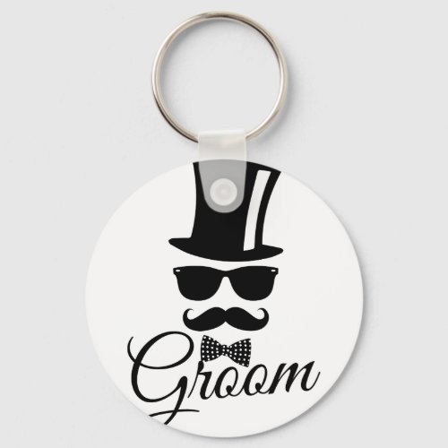 Funny groom keychain