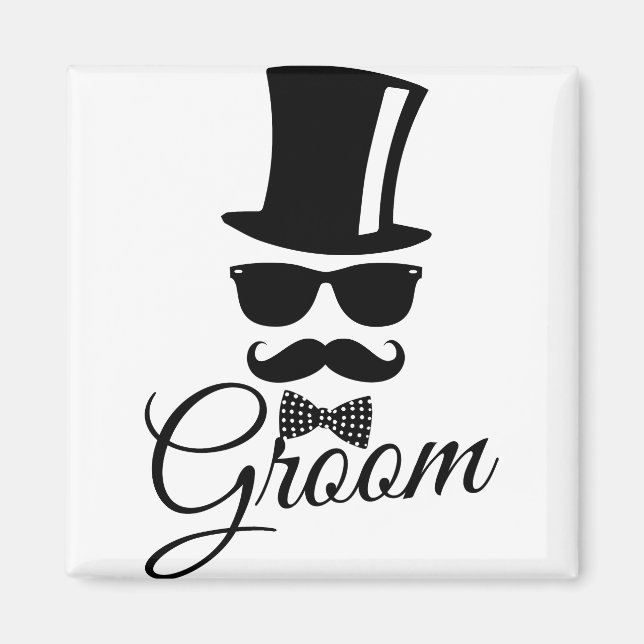 Funny groom  magnet (Front)