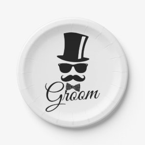 Funny groom  paper plates