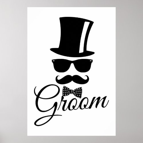 Funny groom poster