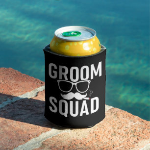  Funny Groom Squad Wedding Party Design Can Cooler