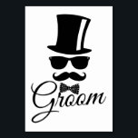 Funny groom  table number<br><div class="desc">Funny and classy design for mens mainly for the classic and hipster men's.</div>