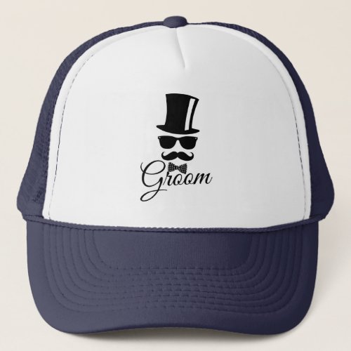 Funny groom  trucker hat