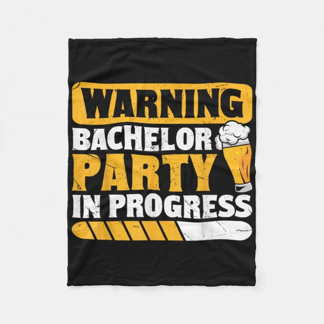 Funny Groom Wedding Bachelor Party _1  Fleece Blanket (Front)