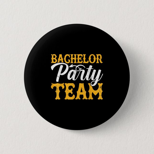 Funny Groom Wedding Bachelor Party _4  Button (Front)