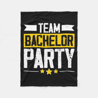 Funny groom wedding bachelor party long sleeve fleece blanket