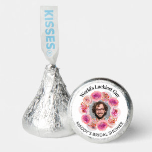 Funny Groom's Face Bachelorette Bright Floral Hershey®'s Kisses®