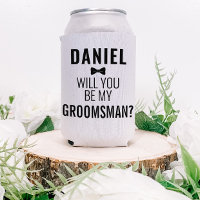 Funny Grooms Wedding Party Proposal White Beer