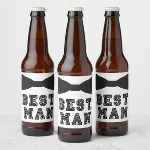 Funny Groomsman Beer Labels, Groomsman Proposal Beer Bottle Label