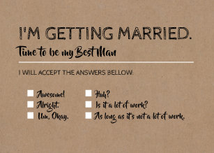 Best Man Invitations Zazzle