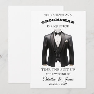 Funny Groomsman  Invitation