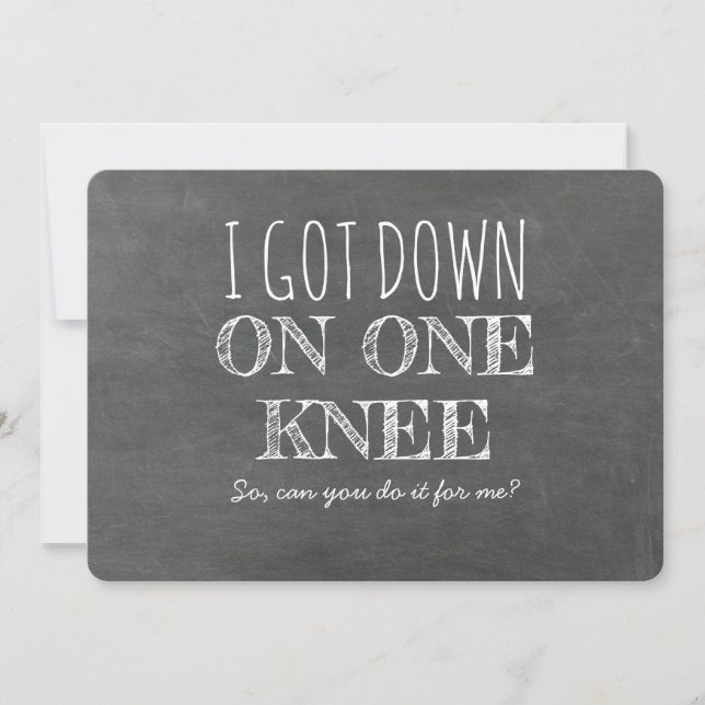 Funny Groomsman or Best Man Asking Proposal Invitation (Front)