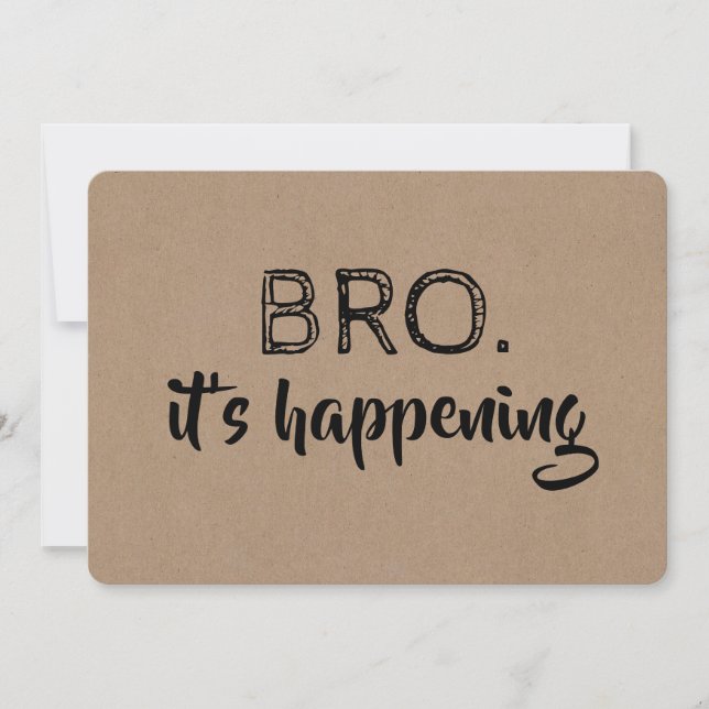Funny Groomsman or Best Man Proposal Invitation (Front)