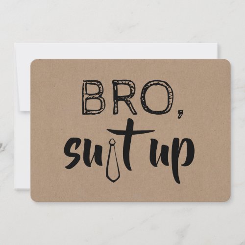 Funny Groomsman or Best Man Proposal Invitation