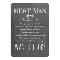 Funny Groomsman or Best Man Proposal Invitation