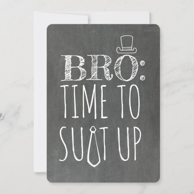 Funny Groomsman or Best Man Proposal Invitation (Front)