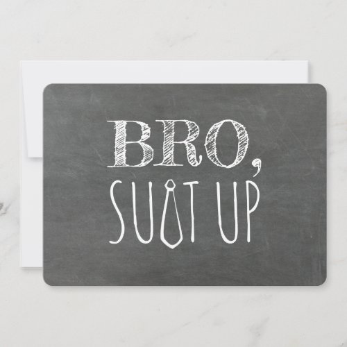 Funny Groomsman or Best Man Proposal Invitation