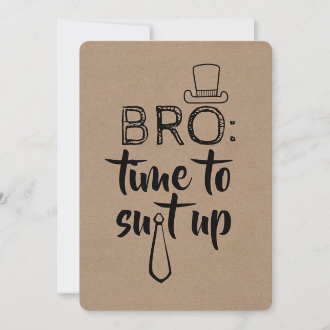 Funny Groomsman or Best Man Proposal Invitation (Front)