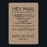 Funny Groomsman Proposal "Hey Man I Need You" Invitation<br><div class="desc">"Hey Man... " Sincere and funny best man or groomsman proposal cards.</div>